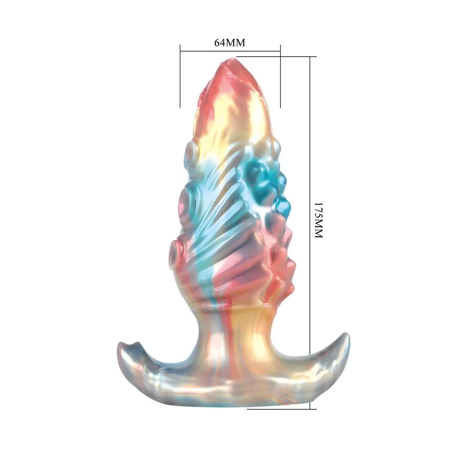 POWER MONSTERS - EBON LEVIATHAN TRICOLORE PLUG ANALE GONFIABILE FANTASY 18 CM
